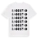 White t-shirt med Baggstad ordlek t-shirt