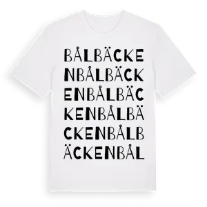Bålbäcken ordlek t-shirt – ekologisk bomull t-shirt från Pinshirt