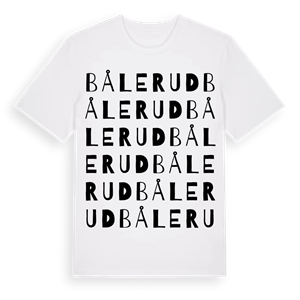 Bålerud ordlek t-shirt – ekologisk bomull t-shirt från PinShirt