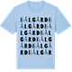 Blue Soul t-shirt med Bålgård ordlek t-shirt