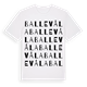 Ballevåla ordlek t-shirt