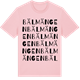 Pink Cotton t-shirt med Bälmängen ordlek t-shirt