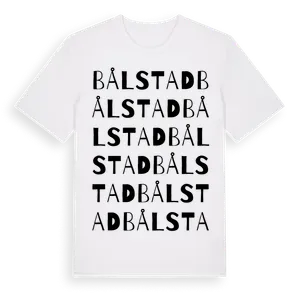 Bålstad ordlek t-shirt – ekologisk bomull t-shirt från Pinshirt