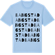Blue Soul t-shirt med Bangstad ordlek t-shirt