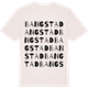 Vintage White t-shirt med Bangstad ordlek t-shirt