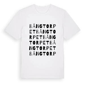 Bångtorpet ordlek t-shirt – ekologisk bomull t-shirt från PinShirt