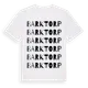 White t-shirt med Barktorp ordlek t-shirt