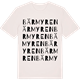 Vintage White t-shirt med Bärmyren ordlek t-shirt