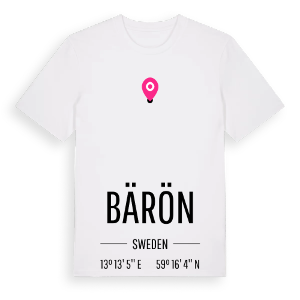 Bärön karta t-shirt – ekologisk bomull t-shirt från PinShirt