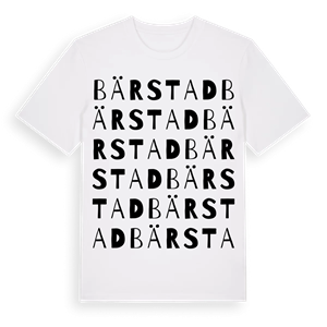 Bärstad ordlek t-shirt – ekologisk bomull t-shirt från PinShirt