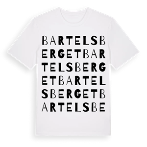 Bartelsberget ordlek t-shirt – ekologisk bomull t-shirt från Pinshirt