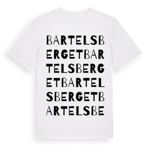 Bartelsberget ordlek t-shirt – ekologisk bomull t-shirt från Pinshirt
