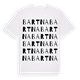 White t-shirt med Bartna ordlek t-shirt