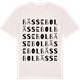 Vintage White t-shirt med Bässebol ordlek t-shirt