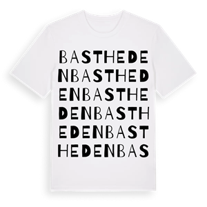 Bastheden ordlek t-shirt – ekologisk bomull t-shirt från PinShirt