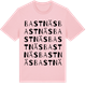 Pink Cotton t-shirt med Bastnäs ordlek t-shirt