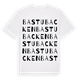 Bastubacken ordlek t-shirt
