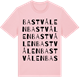 Pink Cotton t-shirt med Bastvålen ordlek t-shirt