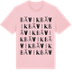 Pink Cotton t-shirt med Bävik ordlek t-shirt
