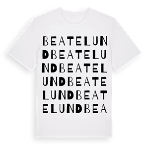 Beatelund ordlek t-shirt – ekologisk bomull t-shirt från PinShirt