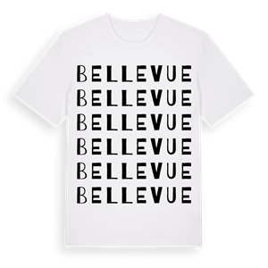 Bellevue ordlek t-shirt – ekologisk bomull t-shirt från PinShirt