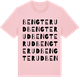 Pink Cotton t-shirt med Bengterud ordlek t-shirt