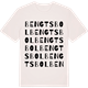 Vintage White t-shirt med Bengtsbol ordlek t-shirt