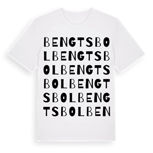 Bengtsbol ordlek t-shirt – ekologisk bomull t-shirt från PinShirt