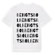 White t-shirt med Bengtsbol ordlek t-shirt