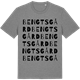 Mid Heather Gray t-shirt med Bengtsgård ordlek t-shirt
