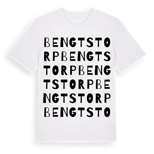 Bengtstorp ordlek t-shirt – ekologisk bomull t-shirt från PinShirt