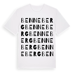 Benneberg ordlek t-shirt – ekologisk bomull t-shirt från PinShirt