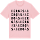 Pink Cotton t-shirt med Bergåsa ordlek t-shirt