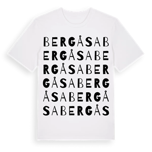 Bergåsa ordlek t-shirt – ekologisk bomull t-shirt från PinShirt