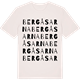 Vintage White t-shirt med Bergåsarna ordlek t-shirt