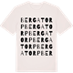Vintage White t-shirt med Bergatorp ordlek t-shirt