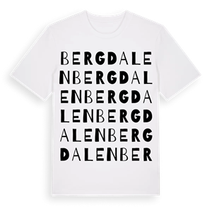 Bergdalen ordlek t-shirt – ekologisk bomull t-shirt från PinShirt