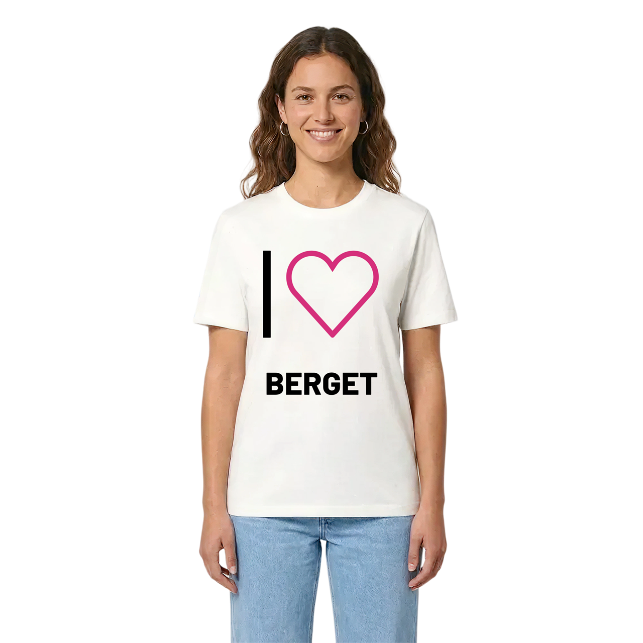 Jag älskar Berget t-shirt stort tryck i miljö