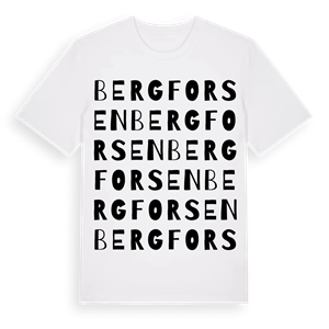 Bergforsen ordlek t-shirt – ekologisk bomull t-shirt från PinShirt