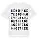 White t-shirt med Berghaget ordlek t-shirt