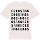 Vintage White t-shirt med Bergsäng ordlek t-shirt