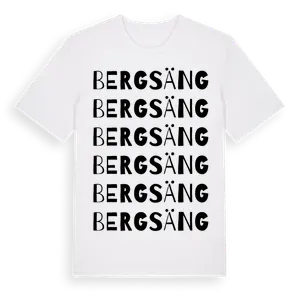Bergsäng ordlek t-shirt – ekologisk bomull t-shirt från Pinshirt