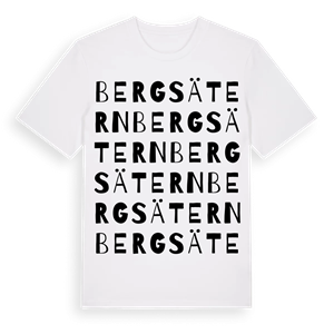 Bergsätern ordlek t-shirt – ekologisk bomull t-shirt från Pinshirt