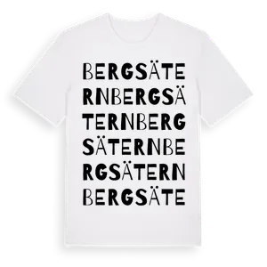Bergsätern ordlek t-shirt – ekologisk bomull t-shirt från Pinshirt