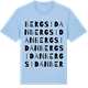 Blue Soul t-shirt med Bergsidan ordlek t-shirt