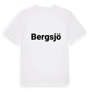 Bergsjö fetstil t-shirt – ekologisk bomull t-shirt från PinShirt