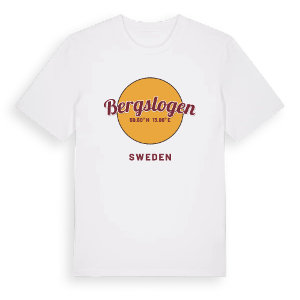 Bergslogen cirkel t-shirt – ekologisk bomull t-shirt från PinShirt