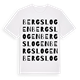 Bergslogen ordlek t-shirt
