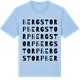 Blue Soul t-shirt med Bergstorp ordlek t-shirt