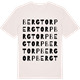 Vintage White t-shirt med Bergtorp ordlek t-shirt